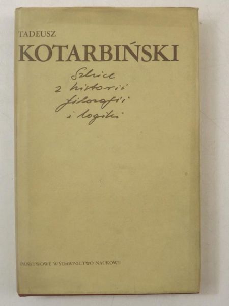 Szkice z historii filozofii i logiki