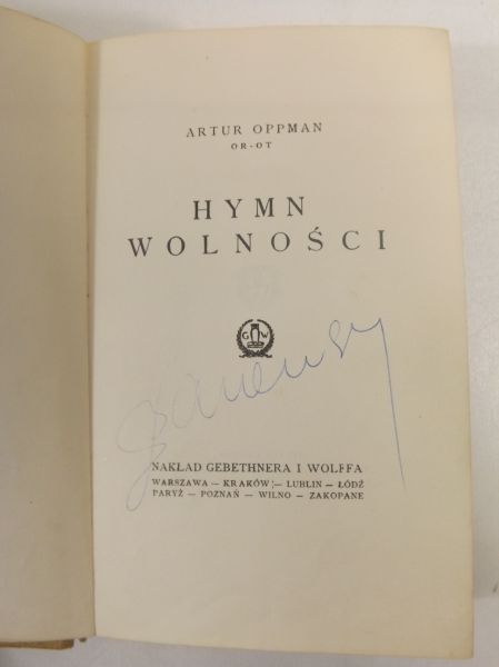 Hymn wolności, 1925 r.