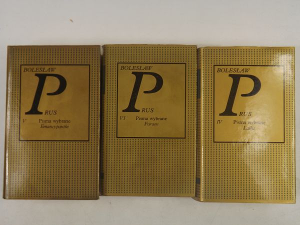 Prus Bolesław - Pisma wybrane, 3  tomy, Złota seria