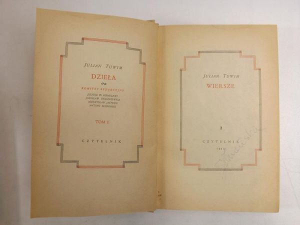 Tuwim Julian - Dzieła: Wiersze, tom I-II