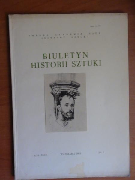 Kossakowska-Szanajca Z. (red.) -  Biuletyn Historii Sztuki  nr 2/1981