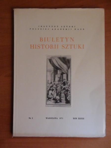 Lorenz S. (red.) -  Biuletyn Historii Sztuki  nr 2/1971
