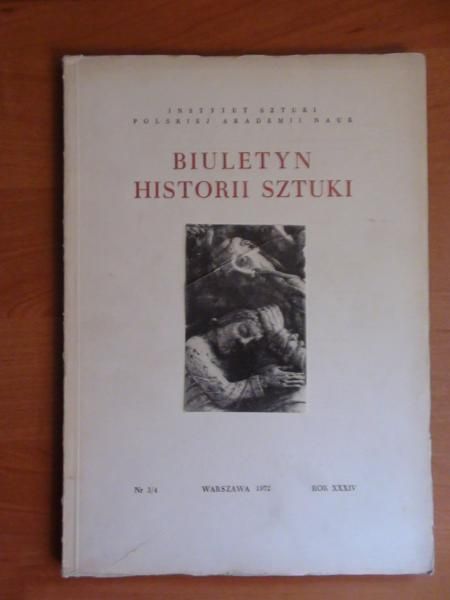 Lorenz S. (red.) -  Biuletyn Historii Sztuki nr 3-4/1972