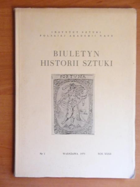 Lorenz S. (red.) -  Biuletyn Historii Sztuki nr 1/1970