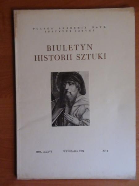 Lorenz S. (red.) -  Biuletyn Historii Sztuki  nr 4/1974
