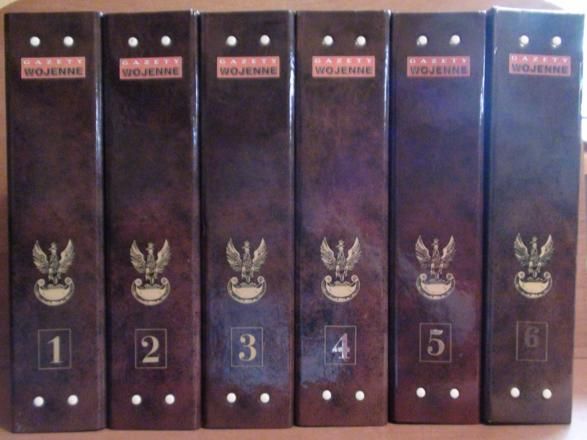 Gazety wojenne, komplet (6 segregatorów)