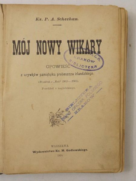 Mój nowy wikary, 1904 r.