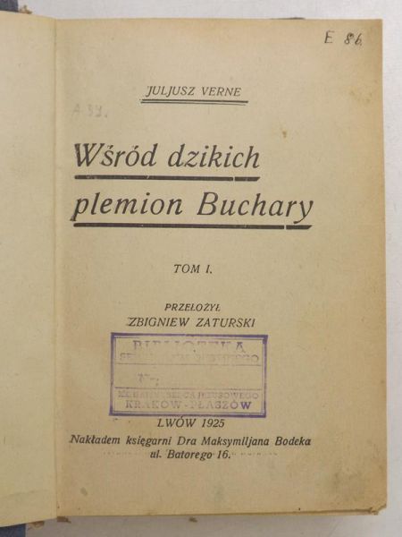 Wśród dzikich plemion Buchary, tom 1, 1925 r.