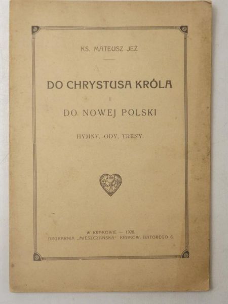 Do Chrystusa Króla i do Nowej Polski, 1928