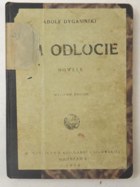 Dygasiński Adolf - Na odlocie. Nowele, 1928 r.