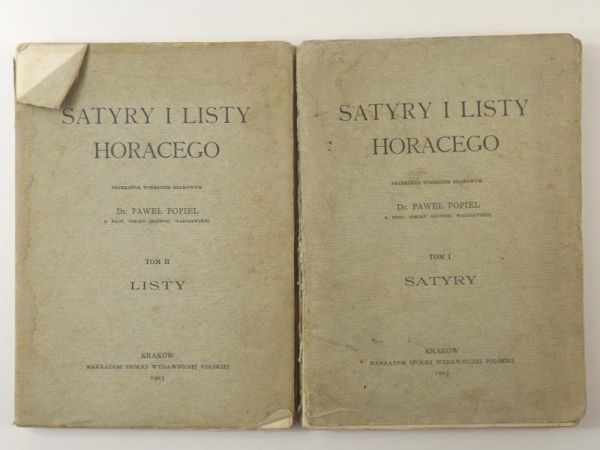 Satyry i listy Horacego, 1903 r.