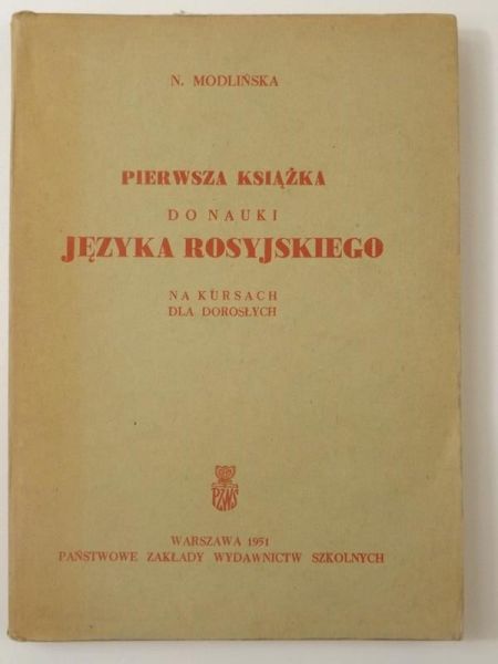 Pierwsza książka do nauki języka rosyjskiego