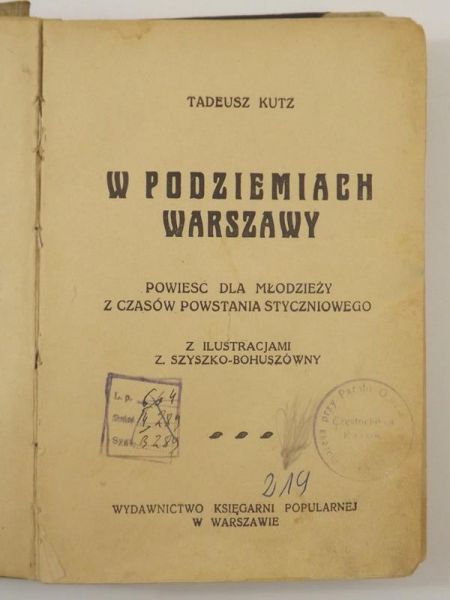 W podziemiach Warszawy, 1933 r.