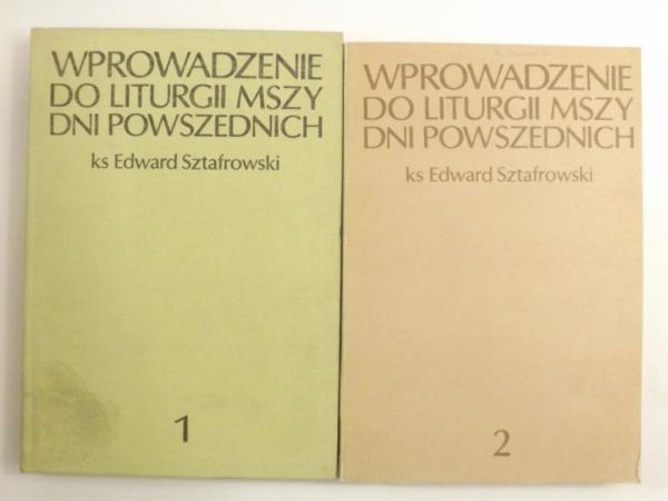 Wprowadzenie do liturgii mszy dni powszednich, Tomy I-II