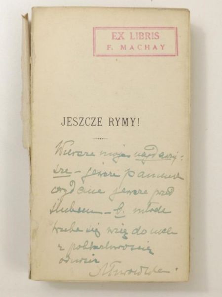 Jeszcze rymy! 1899 r.