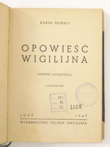 Opowieść wigilijna, 1947 r.