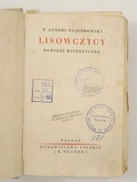 Lisowczycy: Powieść historyczna, 1929 r.