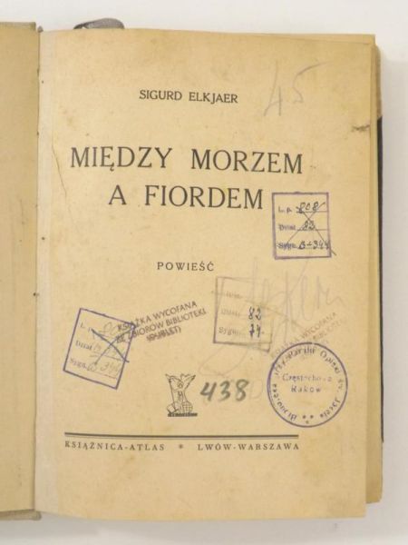 Między morzem a fiordem. Powieść, ok. 1920