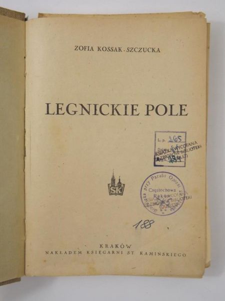 Kossak-Szczucka Zofia - Legnickie pole, 1948 r.