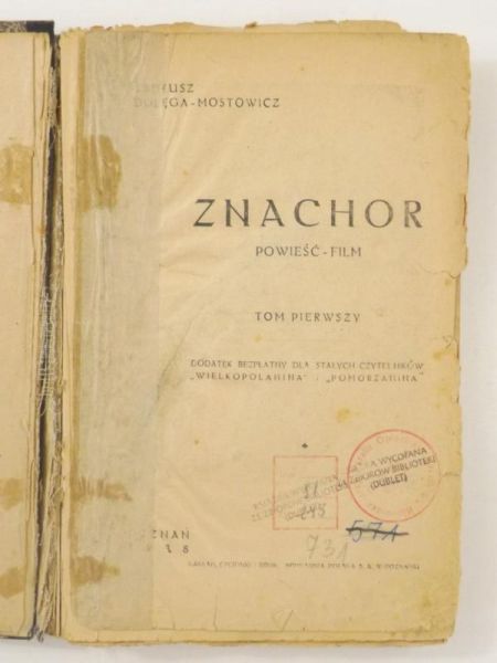 Dołęga-Mostowicz Tadeusz - Znachor, Tom I, 1938 r.