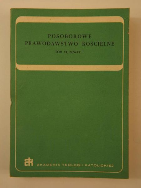 Posoborowe prawodawstwo kościelne, Tom VI