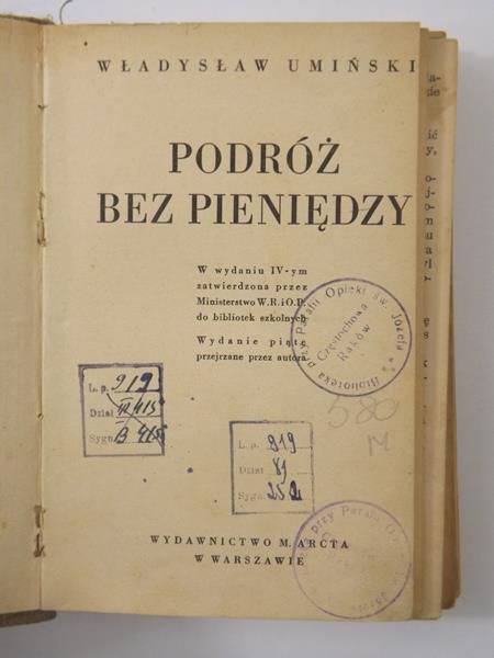 Podróż bez pieniędzy, ok. 1920 r.