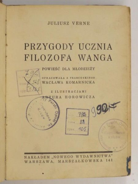 Przygody ucznia filozofa Wanga, 1937 r.