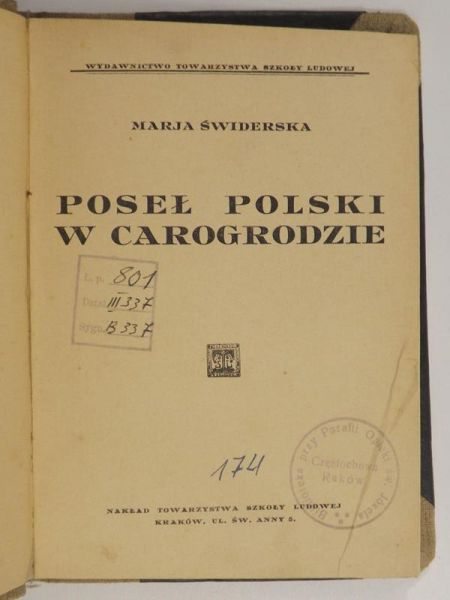 Poseł polski w Carogrodzie, 1928 r.