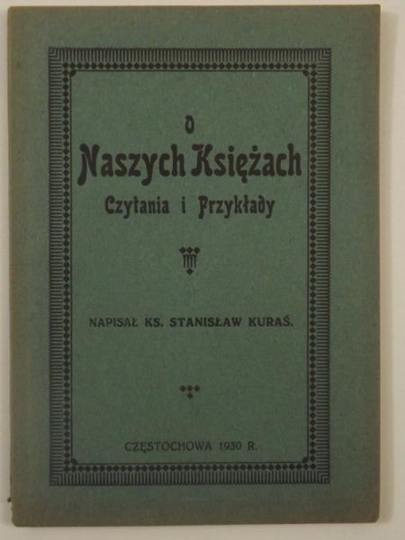 O naszych księżach, 1930 r.