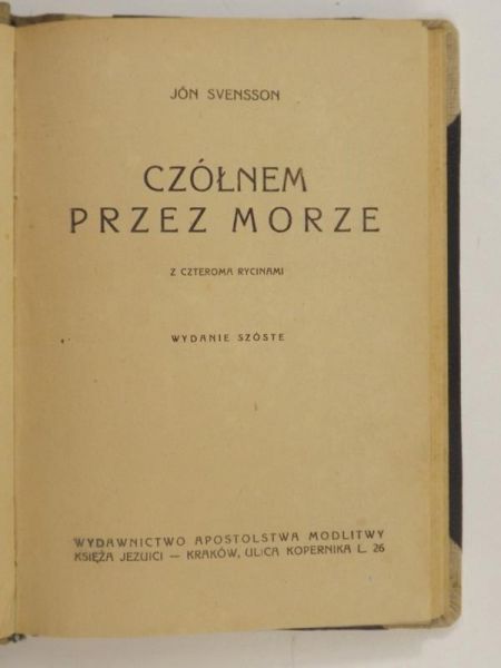 Czółnem przez morze, 1924 r.