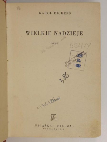 Wielkie nadzieje. Tom I