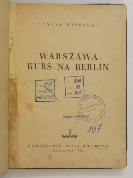 Warszawa, Kurs na Berlin, 1948 r.