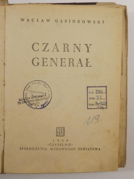 Czarny Generał, 1950 r.