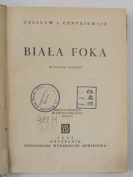 Biała foka, 1948 r.