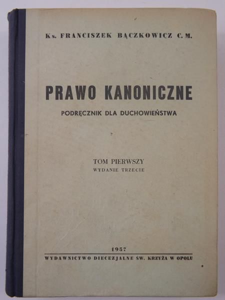 Prawo kanoniczne, t. I