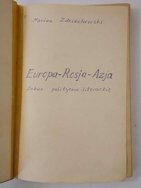 Europa, Rosja, Azja, 1922 r.