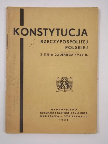 Konstytucja Rzeczypospolitej Polskiej z dnia 23 marca 1935 r.