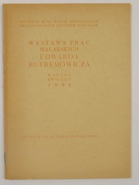 a prac malarskich Edwarda Butrymowicza