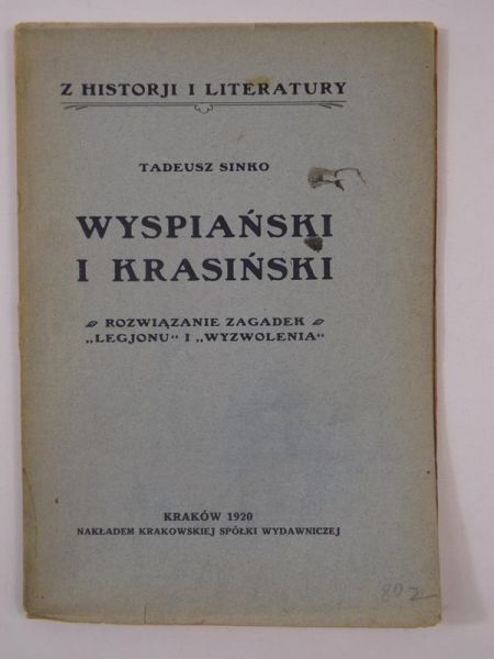 Wyspiański i Krasiński, 1920 r.