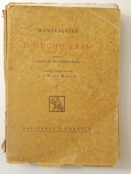 O duchu praw, 1927 r.