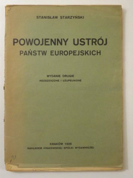 Powojenny ustrój państw europejskich, 1926 r.