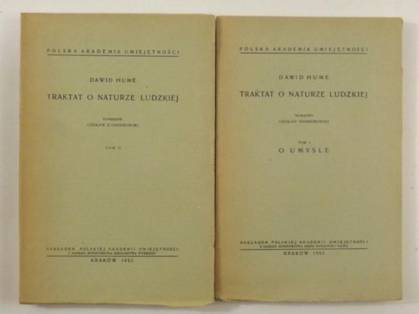 Traktat o naturze ludzkiej, Tomy I-II