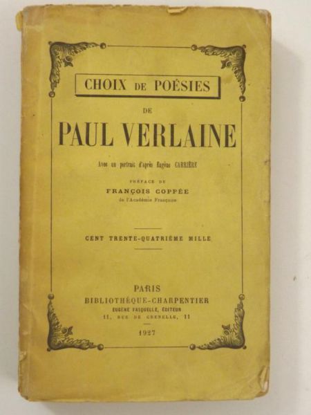 Choix de Poesies de Paul Verlaine, 1927 r.