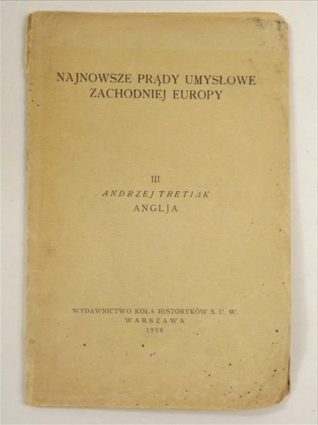 Najnowsze prądy umysłowe Zachodniej Europy, 1928 r.