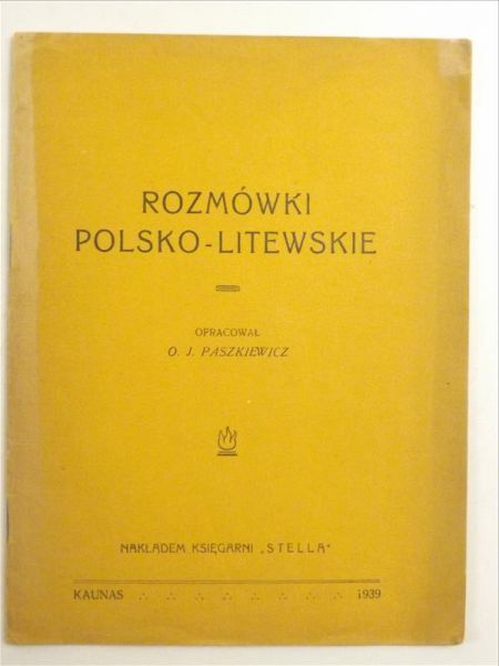 Rozmówki polsko-litewskie, 1939