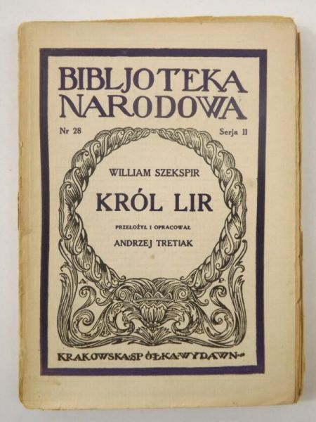 Król Lir, BN, 1923 r.