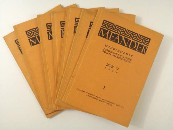 Meander. Miesięcznik poświęcony kulturze świata starożytnego, Rok V 1950, 7 numerów