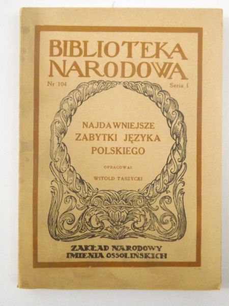 Najdawniejsze zabytki języka polskiego, BN
