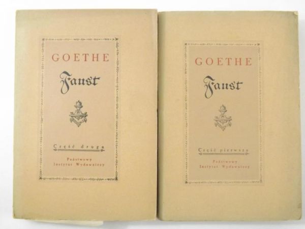 Goethe - Faust, Cz. I i II