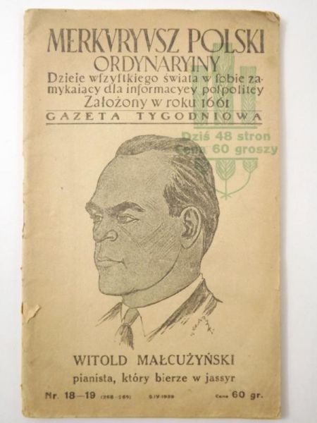 Merkvrivsz Polski Ordynaryjny , Nr 18-19, 1939 r.